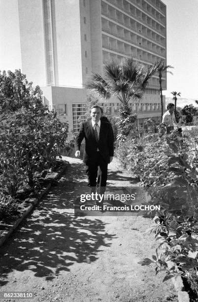 Le baron Edouard-Jean Empain le 16 janvier 1979 à Assouan, Egypte.