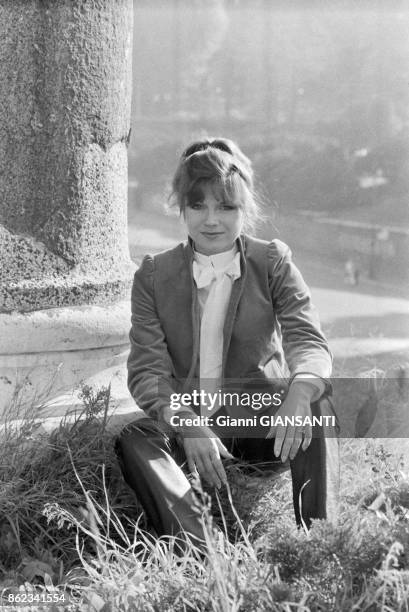 La chanteuse française Karen Cheryl à Rome le 18 novembre 1978, Italie.