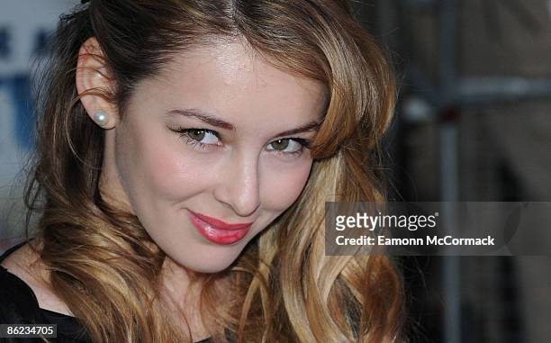 Keeley Hazell attends the premiere of The Age of Stupid at Leicester Square gardens on March 15, 2009 in London, England.