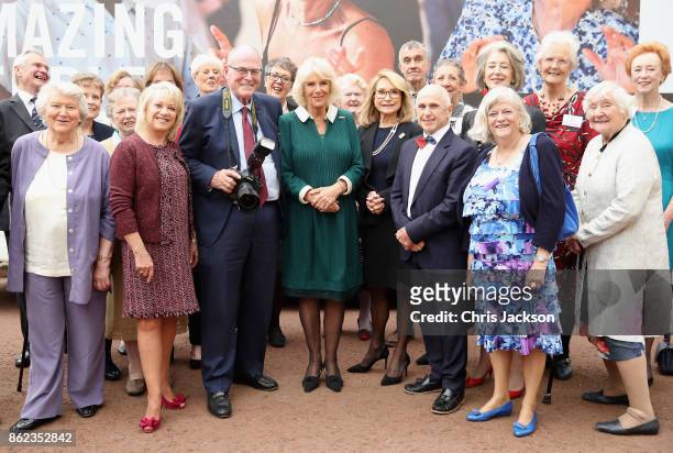Camilla, Duchess of Cornwall hosts a reception to celebrate the launch of the 'Our Amazing People' campaign with Royal Voluntary Service Ambassadors...