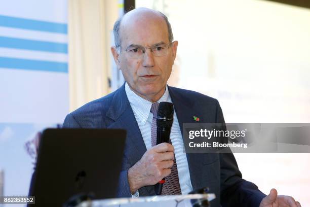 Fernando Pinto, chief executive officer of TAP Air Portugal, speaks during the Airlines For Europe Conference in Brussels, Belgium, on Tuesday, Oct....