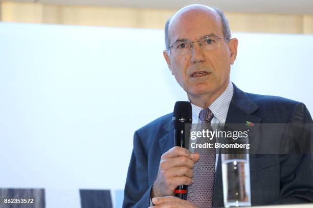 Fernando Pinto, chief executive officer of TAP Air Portugal, speaks during the Airlines For Europe Conference in Brussels, Belgium, on Tuesday, Oct....