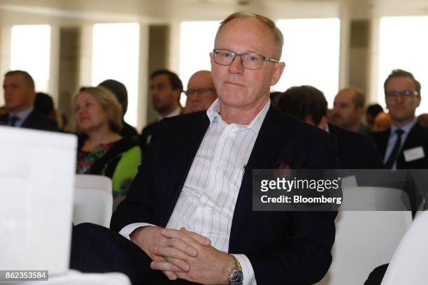 Pekka Vauramo, chief executive officer of Finnair Oyj, looks on during the Airlines For Europe Conference in Brussels, Belgium, on Tuesday, Oct. 17,...