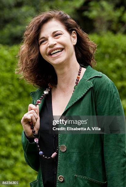 Italian actress Anna Galiena attends 'Un Amore Di Strega' photocall at Mediaset on April 27, 2009 in Rome, Italy.