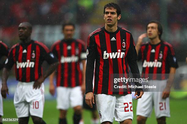 Kaka of Milan during the Serie A match between AC Milan and US Citta di Palermo at the San Siro Stadium on April 26, 2009 in Milan, Italy.