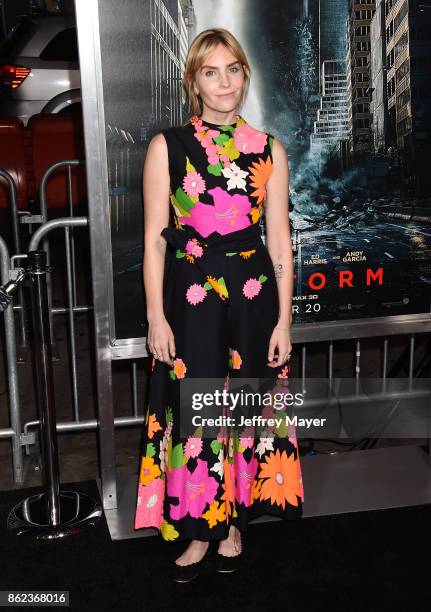 Actress Aleque Reid attends the premiere of Warner Bros. Pictures' 'Geostorm' at the TCL Chinese Theatre on October 16, 2017 in Hollywood, California.