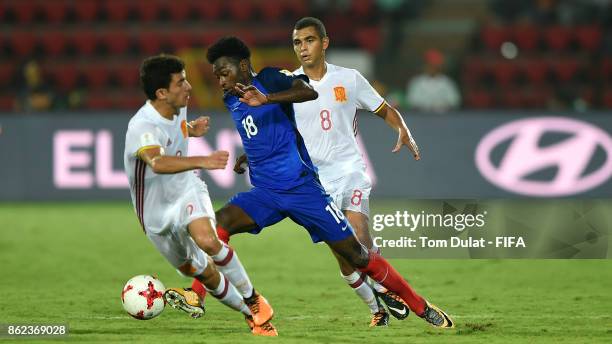 Lenny Pintor of France in action during the FIFA U-17 World Cup India 2017 Round of 16 match between France and Spain at Indira Gandhi Athletic...