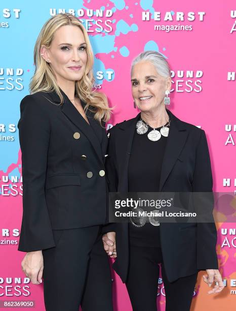 Molly Sims and Ali Macgraw attends Hearst Magazines' Unbound Access MagFront at Hearst Tower on October 17, 2017 in New York City.