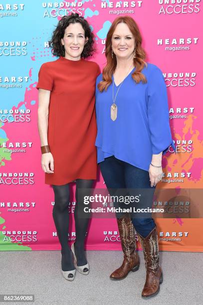 Editor in Chief of Food Network Magazine Maile Carpenter and Ree Drummond attends Hearst Magazines' Unbound Access MagFront at Hearst Tower on...