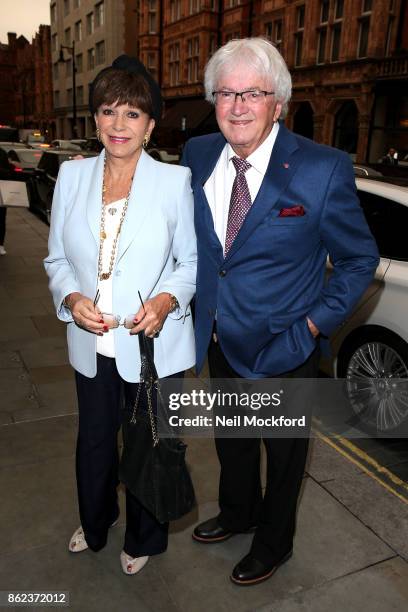 Friends and family celebrate David Walliams receiving an OBE with a lunch with at Scott's restaurant in Mayfair sighting on October 17, 2017 in...