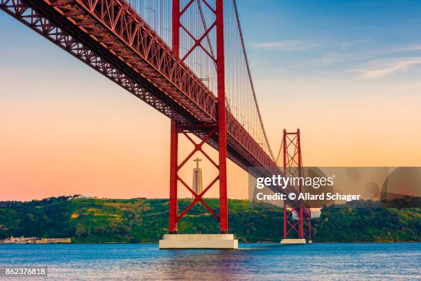 25th of April Bridge Lisbon Portugal at Sunset