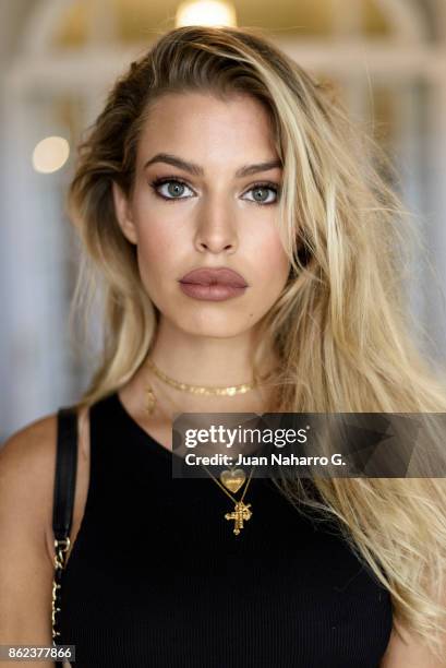 Jessica Goicoechea poses during a portrait session at Maria Cristina Hotel during 65th San Sebastian International Film Festival on September 27,...