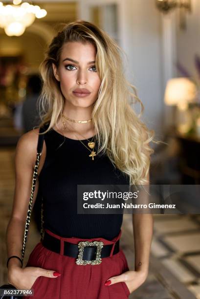 Jessica Goicoechea poses during a portrait session at Maria Cristina Hotel during 65th San Sebastian International Film Festival on September 27,...