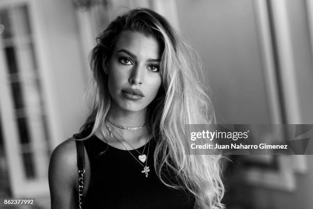 Jessica Goicoechea poses during a portrait session at Maria Cristina Hotel during 65th San Sebastian International Film Festival on September 27,...