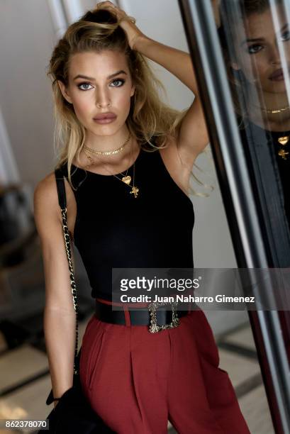 Jessica Goicoechea poses during a portrait session at Maria Cristina Hotel during 65th San Sebastian International Film Festival on September 27,...