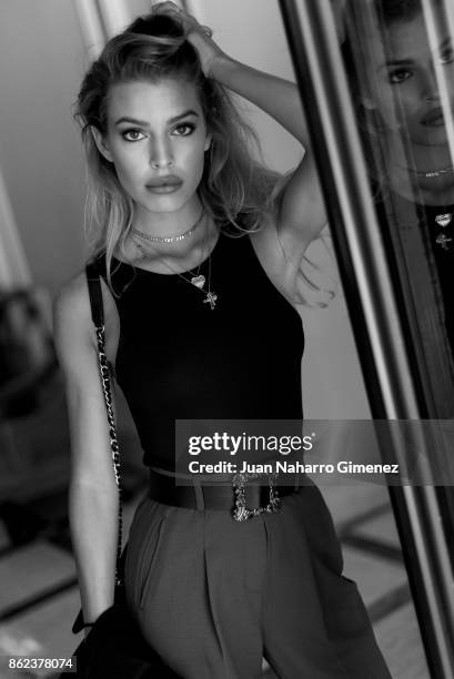 Jessica Goicoechea poses during a portrait session at Maria Cristina Hotel during 65th San Sebastian International Film Festival on September 27,...