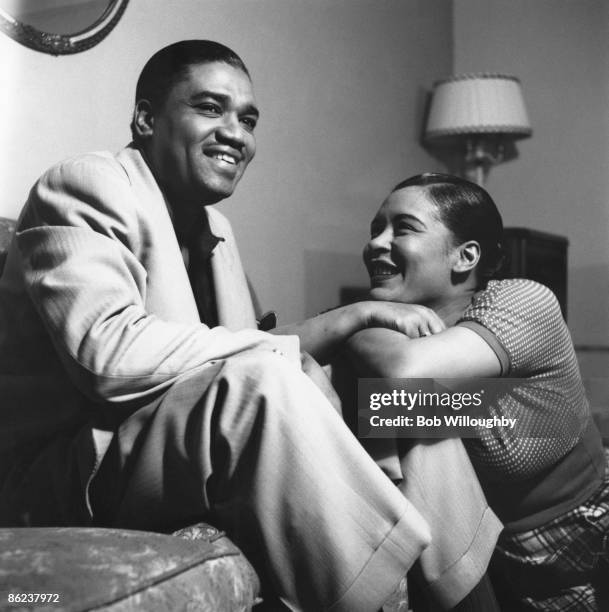 Photo of Billie HOLIDAY; with her husband Louis McKay