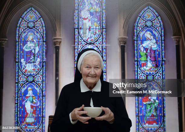 Catholic nuns open pop-up Shoreditch restaurant 'NUNdos' offering 'food for the soul' at White Rabbit on October 17, 2017 in London, England. The...