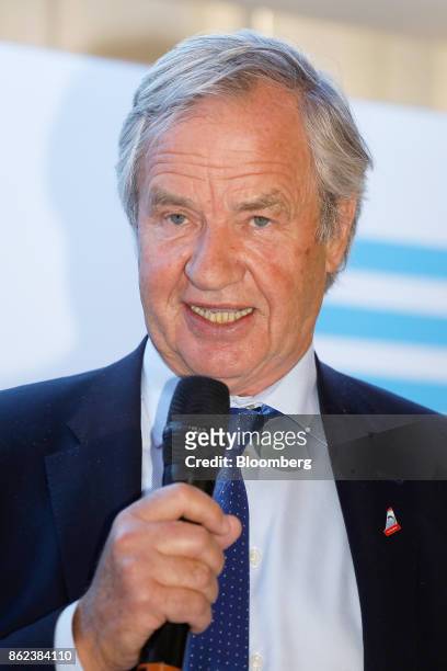 Bjoern Kjos, chief executive officer of Norwegian Air Shuttle AS, speaks during the Airlines For Europe Conference in Brussels, Belgium, on Tuesday,...