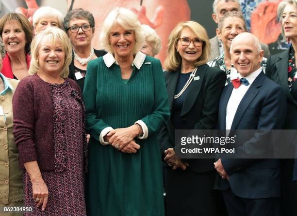Elaine Paige, Camilla, Duchess of Cornwall, Felicity Kendal and Wayne Sleep attend a reception to celebrate the launch of the 'Our Amazing People'...