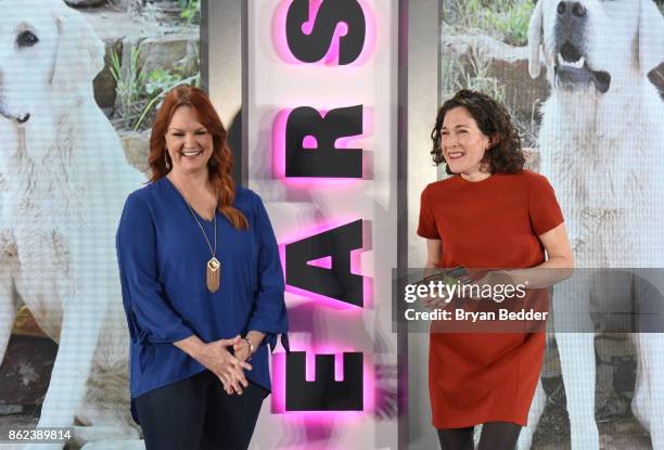 Ree Drummond and Editor in Chief of Food Network Magazine Maile Carpenter speak onstage at Hearst Magazines' Unbound Access MagFront at Hearst Tower...