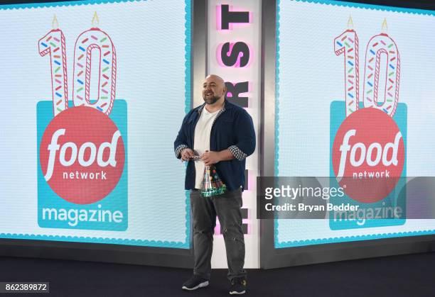 Duff Goldman speaks onstage at Hearst Magazines' Unbound Access MagFront at Hearst Tower on October 17, 2017 in New York City.