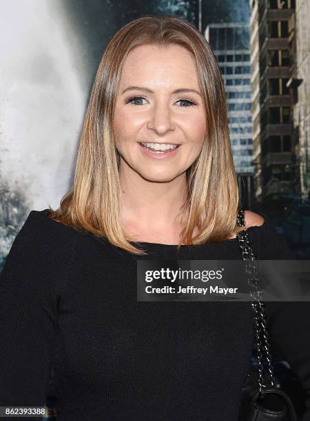 Actress Beverley Mitchell attends the premiere of Warner Bros. Pictures' 'Geostorm' at the TCL Chinese Theatre on October 16, 2017 in Hollywood,...