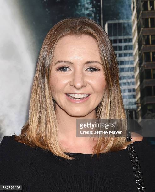 Actress Beverley Mitchell attends the premiere of Warner Bros. Pictures' 'Geostorm' at the TCL Chinese Theatre on October 16, 2017 in Hollywood,...
