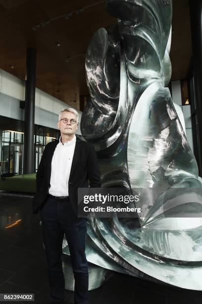 Jukka Moisio, chief executive officer of Huhtamaki Oyj, poses for a photograph following an interview in Espoo, Finland, on Wednesday, Sept. 27,...