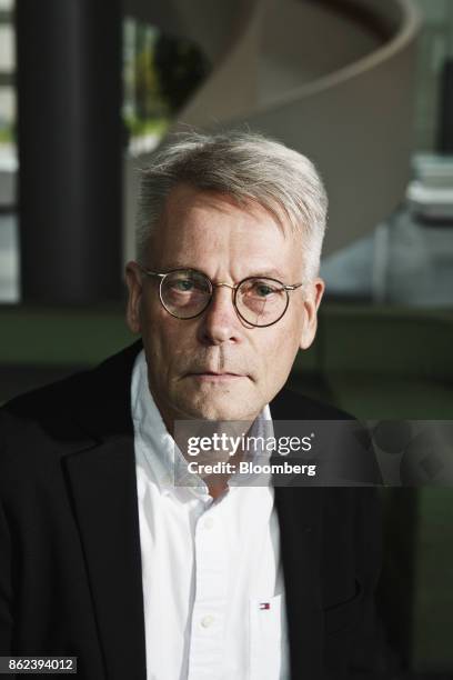 Jukka Moisio, chief executive officer of Huhtamaki Oyj, poses for a photograph following an interview in Espoo, Finland, on Wednesday, Sept. 27,...