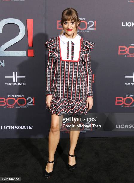 Caroline Brooks aka Bellsaint arrives at Lionsgate's "Tyler Perry's Boo 2! A Madea Halloween" held at Regal LA Live Stadium 14 on October 16, 2017 in...