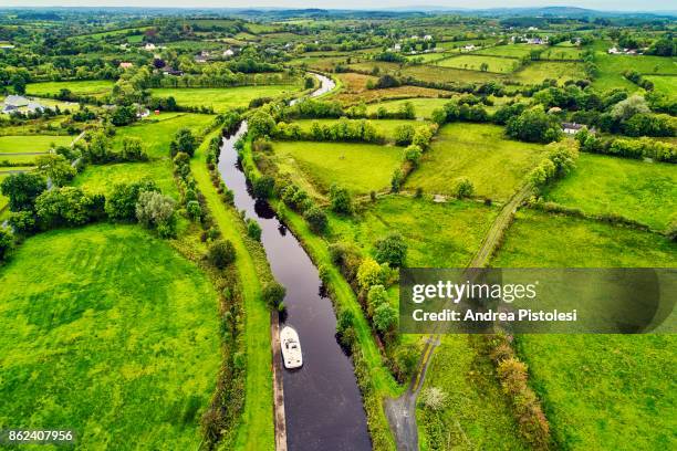 erne shannon link canal, ireland - county leitrim stock pictures, royalty-free photos & images