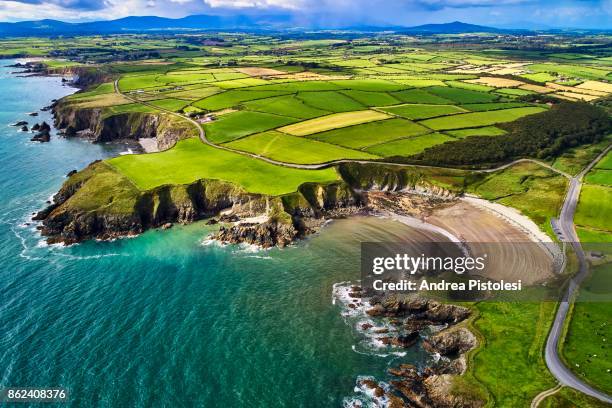 copper coast, ireland - ireland road stock pictures, royalty-free photos & images