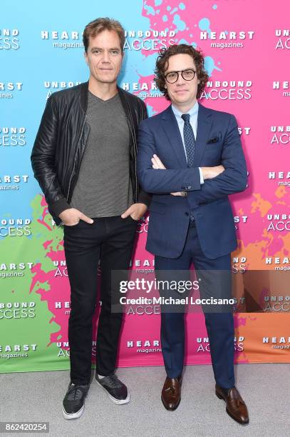 Michael Shannon and Jay Fielden attend Hearst Magazines' Unbound Access MagFront at Hearst Tower on October 17, 2017 in New York City.