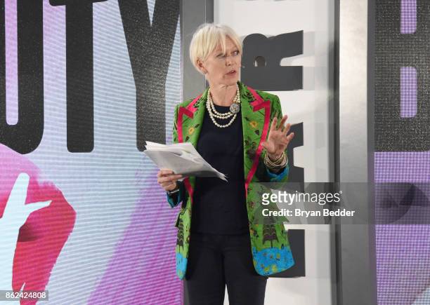 Chief Content Officer Hearst Magazine Joanna Coles speaks onstage at Unbound Access MagFront at Hearst Tower on October 17, 2017 in New York City.