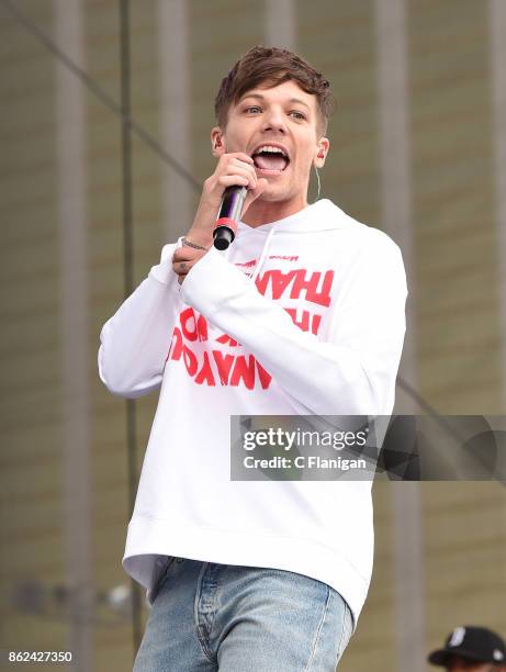 Louis Tomlinson performs onstage during the Daytime Village Presented by Capital One at the 2017 HeartRadio Music Festival at the Las Vegas Village...