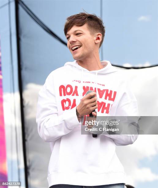 Louis Tomlinson performs onstage during the Daytime Village Presented by Capital One at the 2017 HeartRadio Music Festival at the Las Vegas Village...