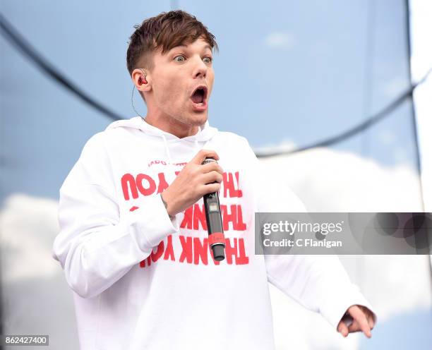 Louis Tomlinson performs onstage during the Daytime Village Presented by Capital One at the 2017 HeartRadio Music Festival at the Las Vegas Village...
