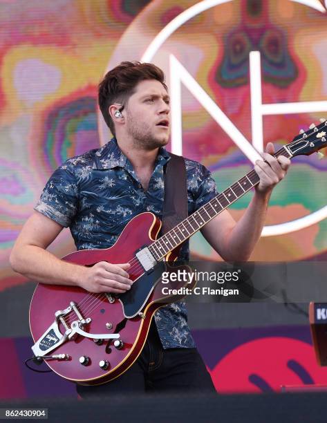 Niall Horan performs onstage during the Daytime Village Presented by Capital One at the 2017 HeartRadio Music Festival at the Las Vegas Village on...
