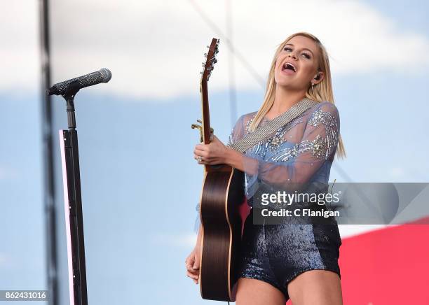 Kelsea Ballerini performs during the Daytime Village Presented by Capital One at the 2017 HeartRadio Music Festival at the Las Vegas Village on...