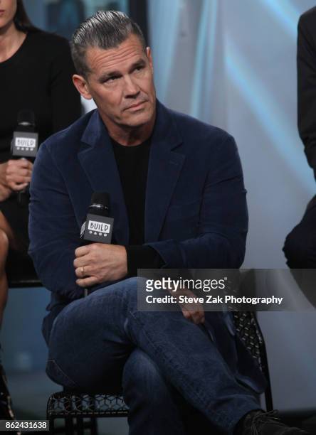 Actor Josh Brolin attends Build Series to discuss "Only The Brave" at Build Studio on October 17, 2017 in New York City.