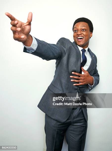 Actor J. Quinton Johnson from the film 'Last Flag Flying' poses for a portrait at the 55th New York Film Festival on September 28, 2017.