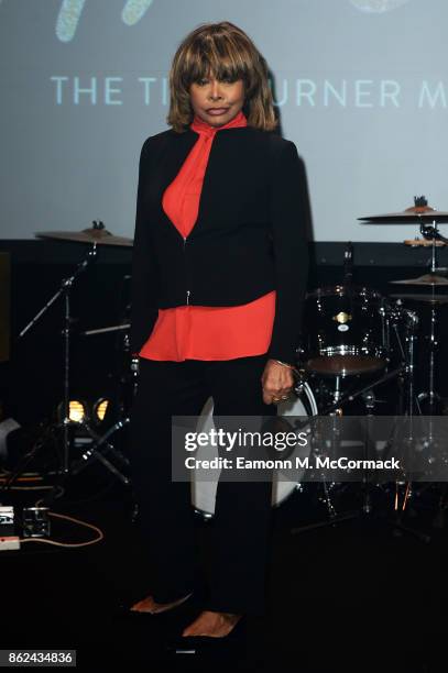 Tina Turner during the 'TINA: The Tina Turner Musical' photocall at Aldwych Theatre on October 17, 2017 in London, England.