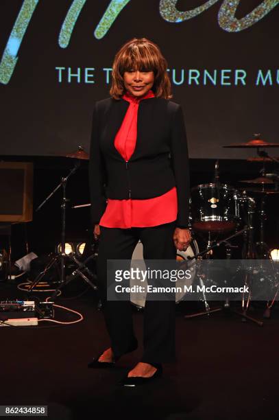 Tina Turner during the 'TINA: The Tina Turner Musical' photocall at Aldwych Theatre on October 17, 2017 in London, England.