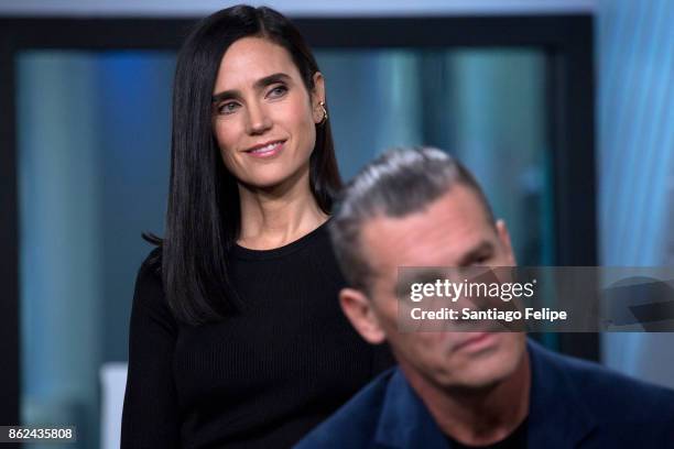 Jennifer Connelly and Josh Brolin attend Build Presents to discuss the film "Only The Brave" at Build Studio on October 17, 2017 in New York City.