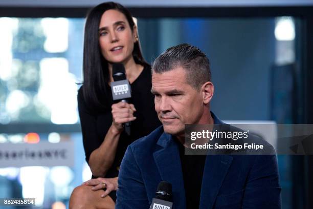 Jennifer Connelly and Josh Brolin attend Build Presents to discuss the film "Only The Brave" at Build Studio on October 17, 2017 in New York City.