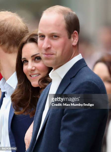 Catherine, Duchess of Cambridge and Prince William, Duke of Cambridge attend the Charities Forum Event at Paddington Station on October 16, 2017 in...