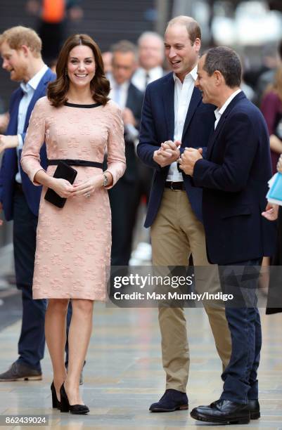 Catherine, Duchess of Cambridge, Prince William, Duke of Cambridge and David Heyman attend the Charities Forum Event at Paddington Station on October...