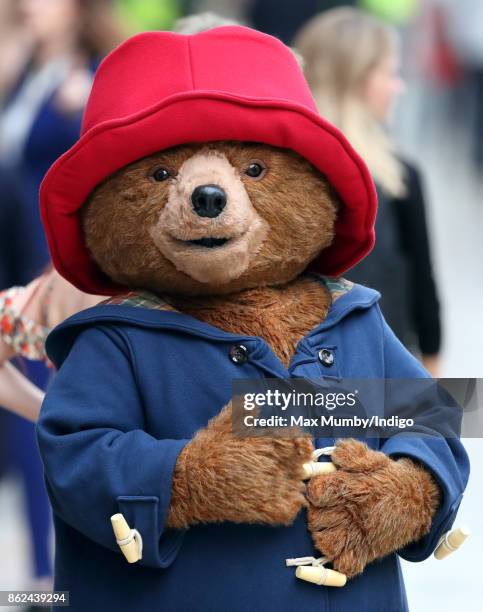 Paddington Bear attends the Charities Forum Event at Paddington Station on October 16, 2017 in London, England.