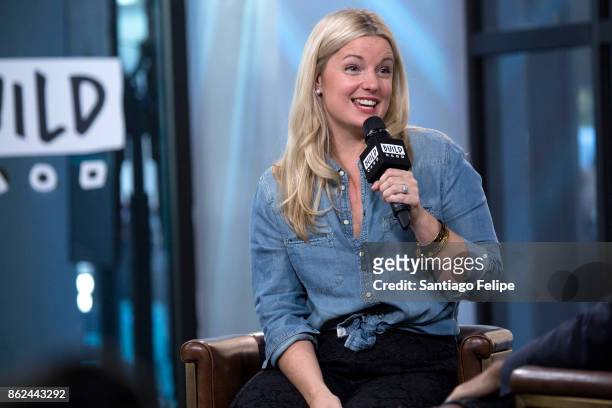 Damaris Phillips attends Build Presents to discuss her cook book "Southern Girl Meets Vegetarian Boy" at Build Studio on October 17, 2017 in New York...